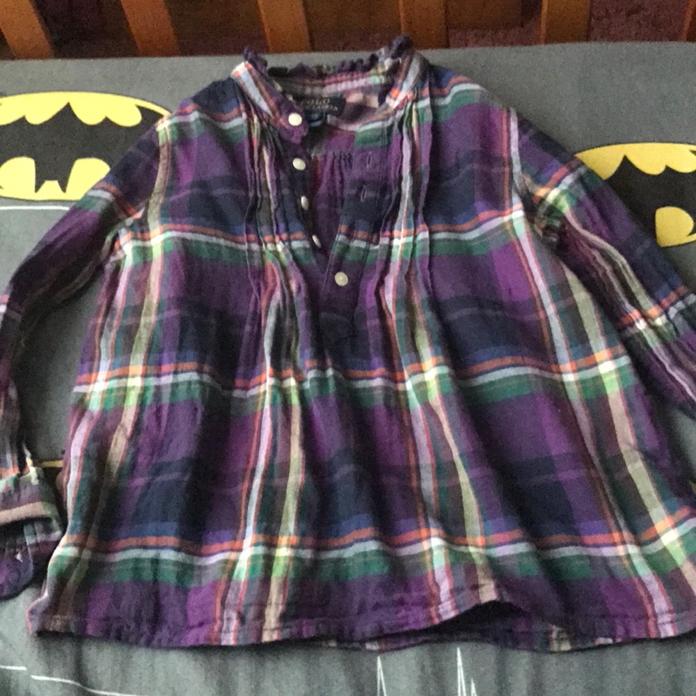 Girls polo long sleeve shirt